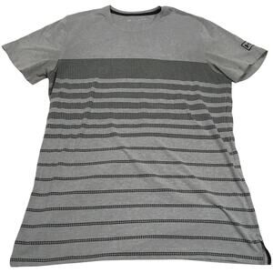Under Armour T-Shirt Sportstyle Stripe Grey Short Sleeve Fitted Men's XL Tee